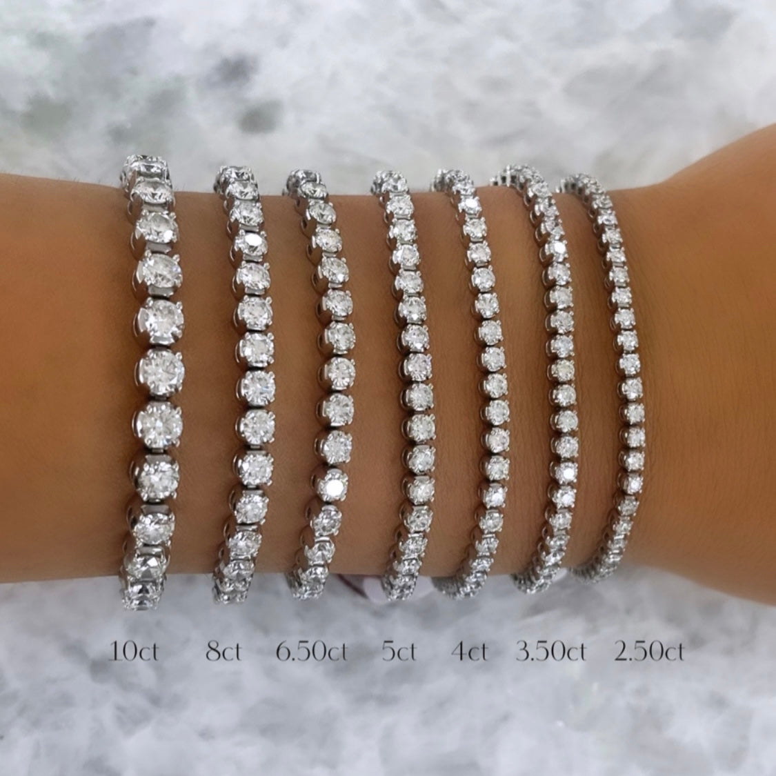 3k diamond tennis bracelet Outlet