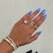 Load image into Gallery viewer, Gold and Pavé Dome Ring

