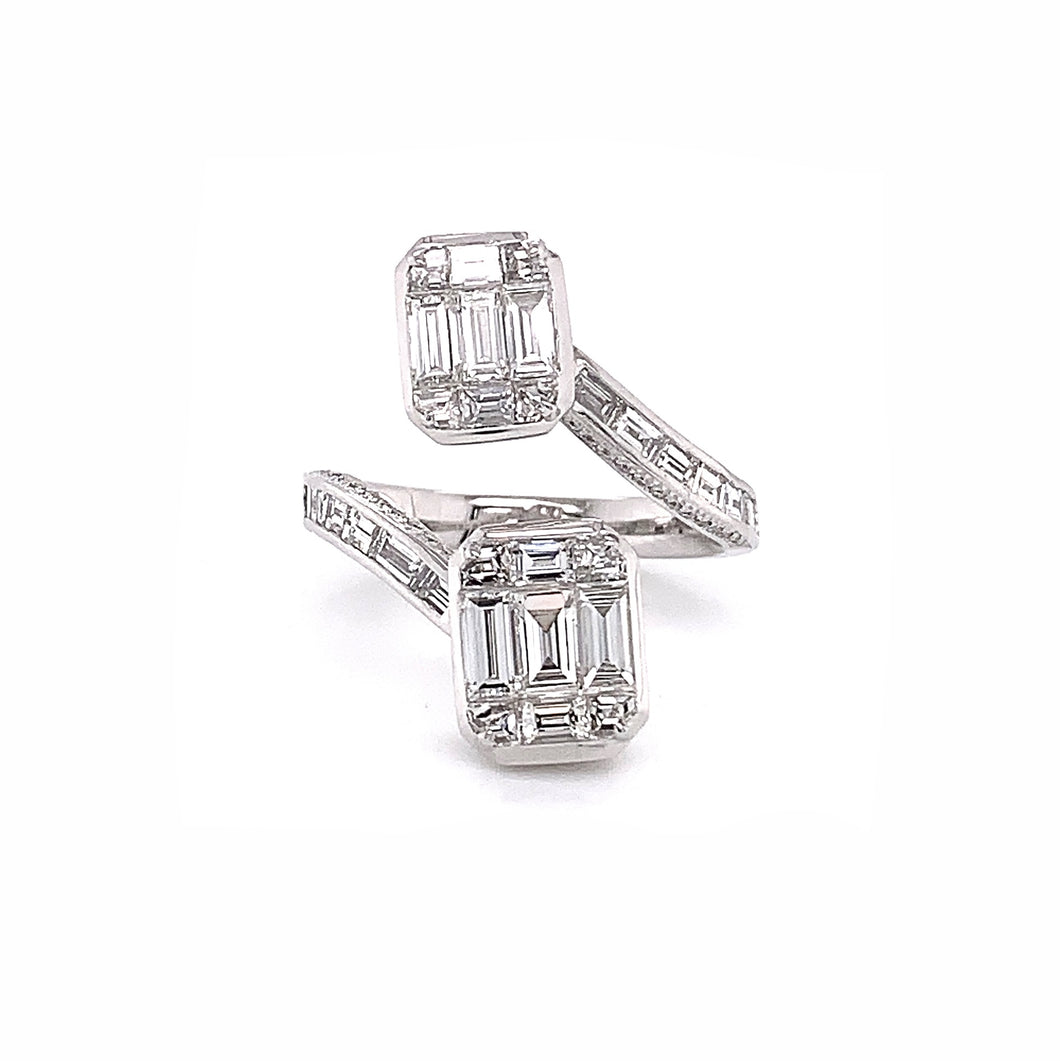 Emerald Illusion Wrap Ring