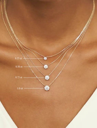 Floating Diamond Pendant