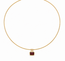 Load image into Gallery viewer, Garnet Omega Necklace

