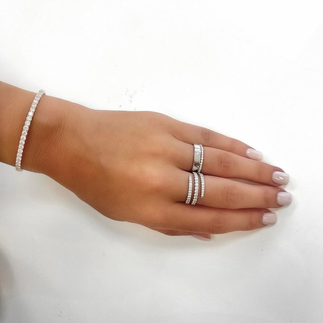Roll Diamond Rings Round Diamond Wrap Ring – Rothschild Diamond