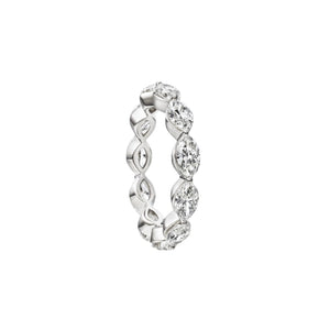 Marquise Eternity Band in Platinum