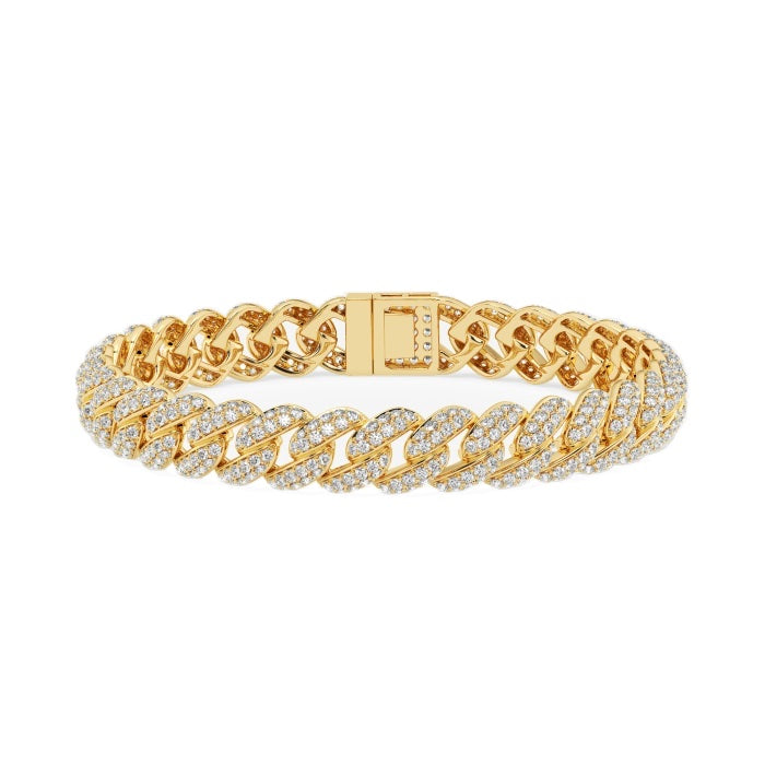 Pavé Cuban Link Bracelet – Rothschild Diamond - Main Image