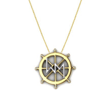 Load image into Gallery viewer, Diamond WIMOs Necklace in 14K
