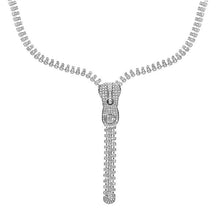 Load image into Gallery viewer, Diamond Zipper Necklace
