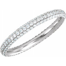 Load image into Gallery viewer, Diamond Pavé Eternity Band
