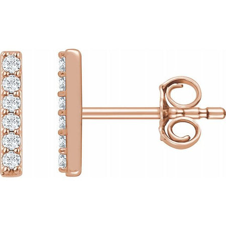 Petite Diamond Bar Earrings