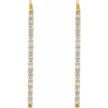 Load image into Gallery viewer, Diamond Vertical Drop Earrings
