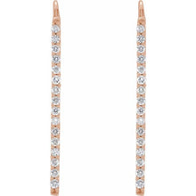Load image into Gallery viewer, Diamond Vertical Drop Earrings

