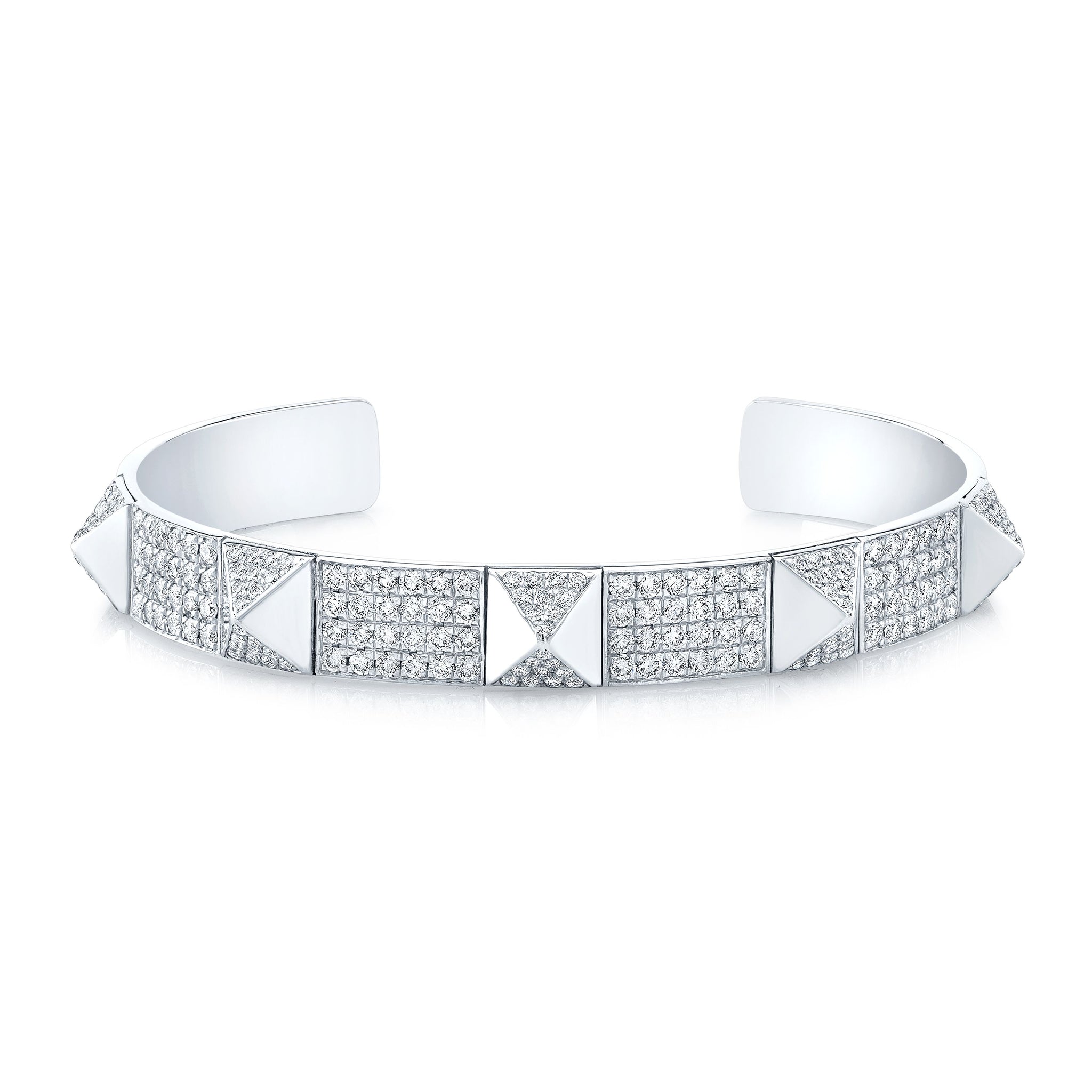American Diamond and Pearl Studded Bracelet