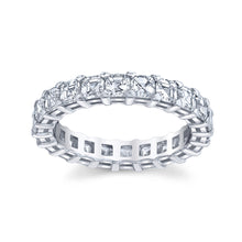 Load image into Gallery viewer, platinum3.30 carat asscher cut diamond eternity ring band platinum

