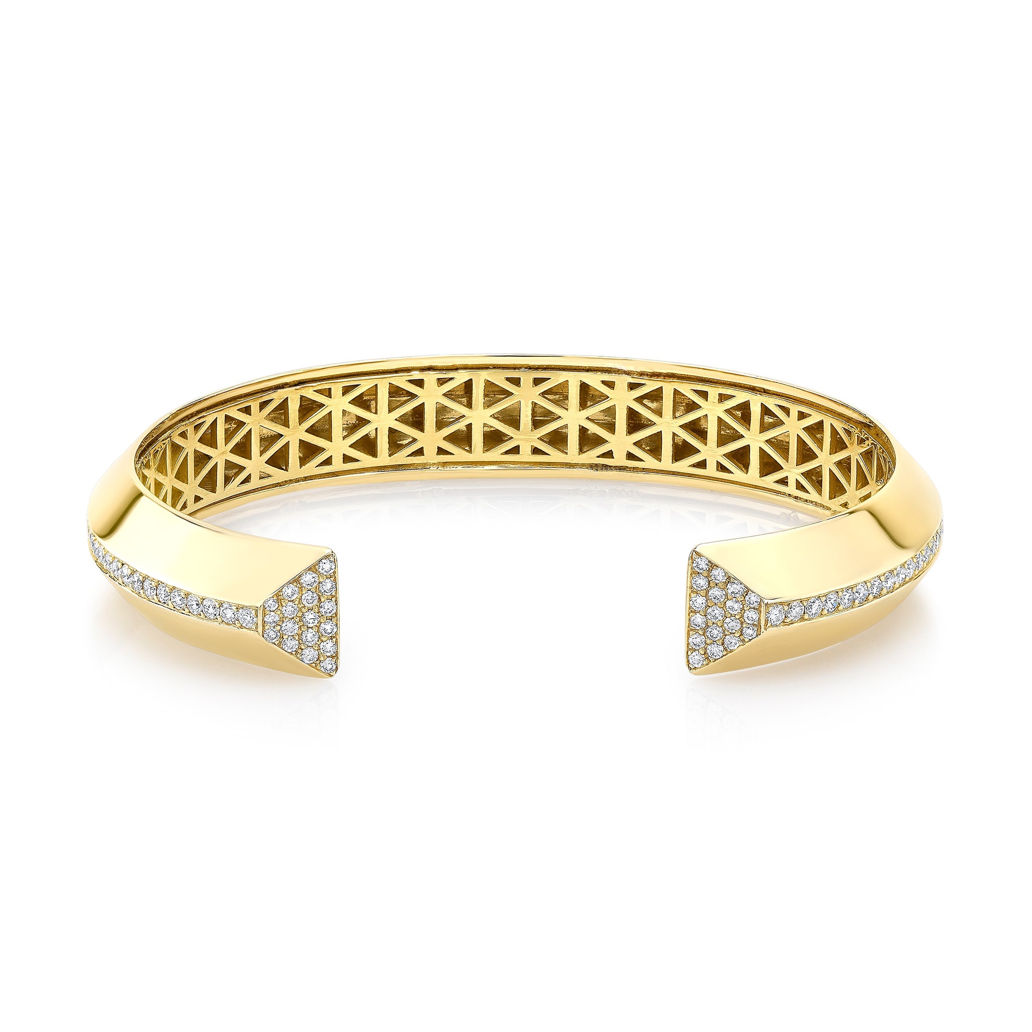 Purity Marquise Pear Diamond Cuff Bangle | Designer Fine Jewelry by Sara  Weinstock