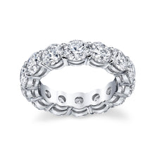 Load image into Gallery viewer, Brilliant Round Cut Eternity Band in Platinum
