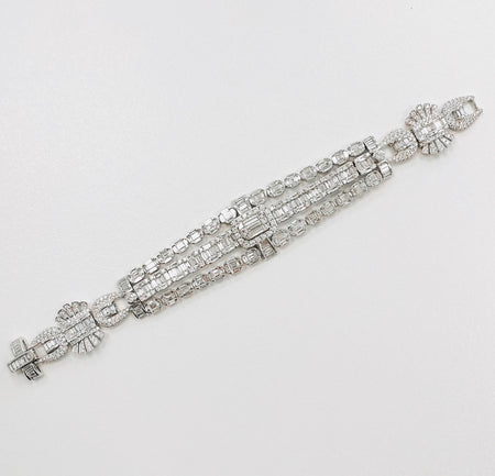 Triple Row Diamond Bracelet