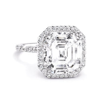 Load image into Gallery viewer, Alana custom halo pave diamond engagement ring
