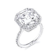 Load image into Gallery viewer, Alana custom halo pave diamond engagement ring
