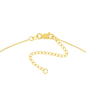 diamond bezel set 14k gold bar necklace clasp
