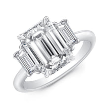 Load image into Gallery viewer, Diane classic band three stone setting engagement ring
