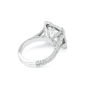 hailey split pave diamond double band halo cathedral setting
