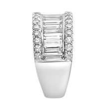 Load image into Gallery viewer, large baguette round diamond ring band
