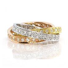 Load image into Gallery viewer, Tri-Tone Puzzle Ring
